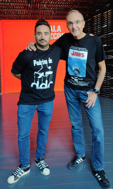 Juan Antonio Bayona con Gerardo Sánchez